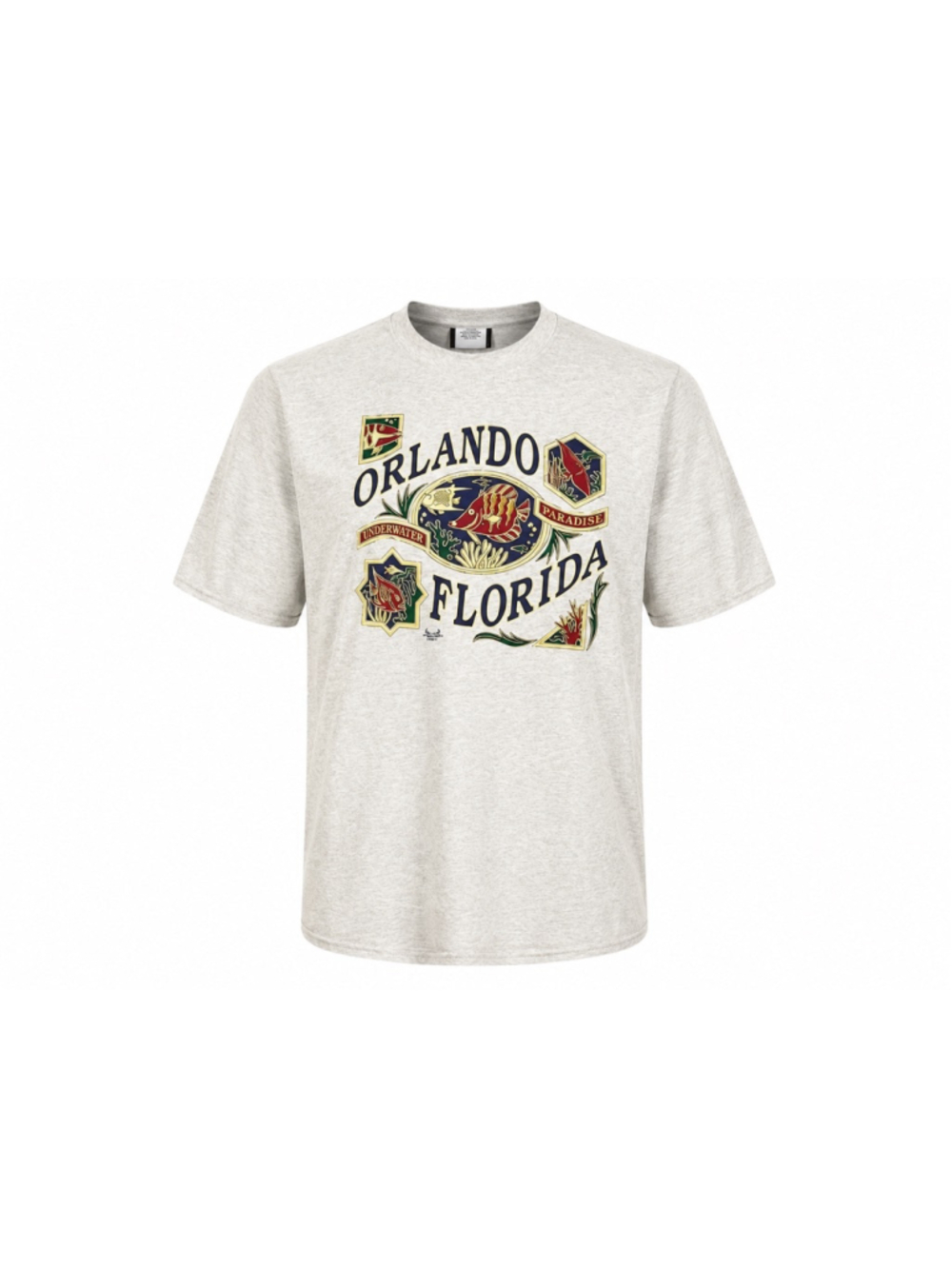 Vintage 90s Timberland Weathergear Orlando Florida Fish Graphic T Shirt USA Sz L